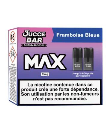 Framboise Bleue MAX Capsules jetables